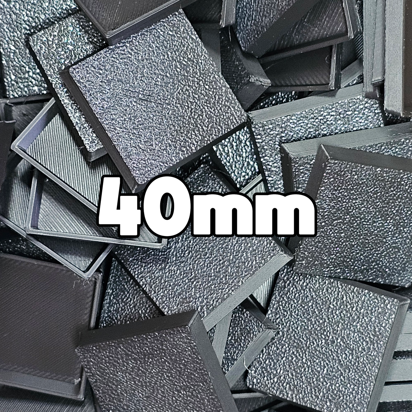 40mm x 40mm Square Wargaming Bases
