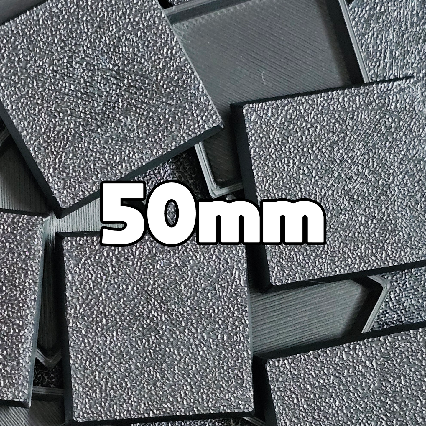 50mm x 50mm Square Wargaming Bases