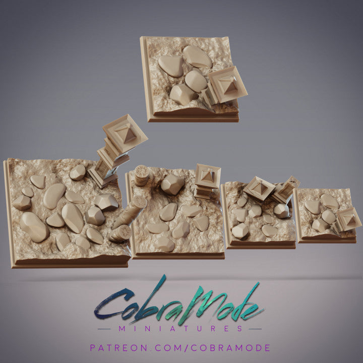 Dry Rock Square Bases