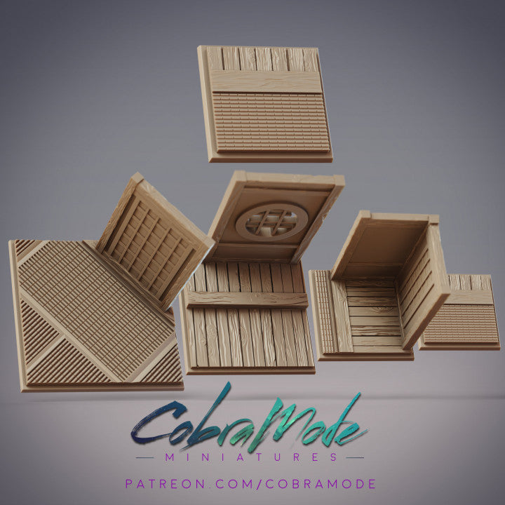 Japanese Interior Square Bases