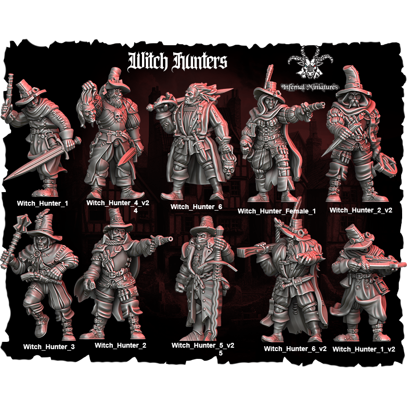 Witch Hunters - Infernal Miniatures - The Inquisition