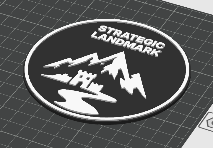 Strategic Landmark – 100mm Round Gaming Token