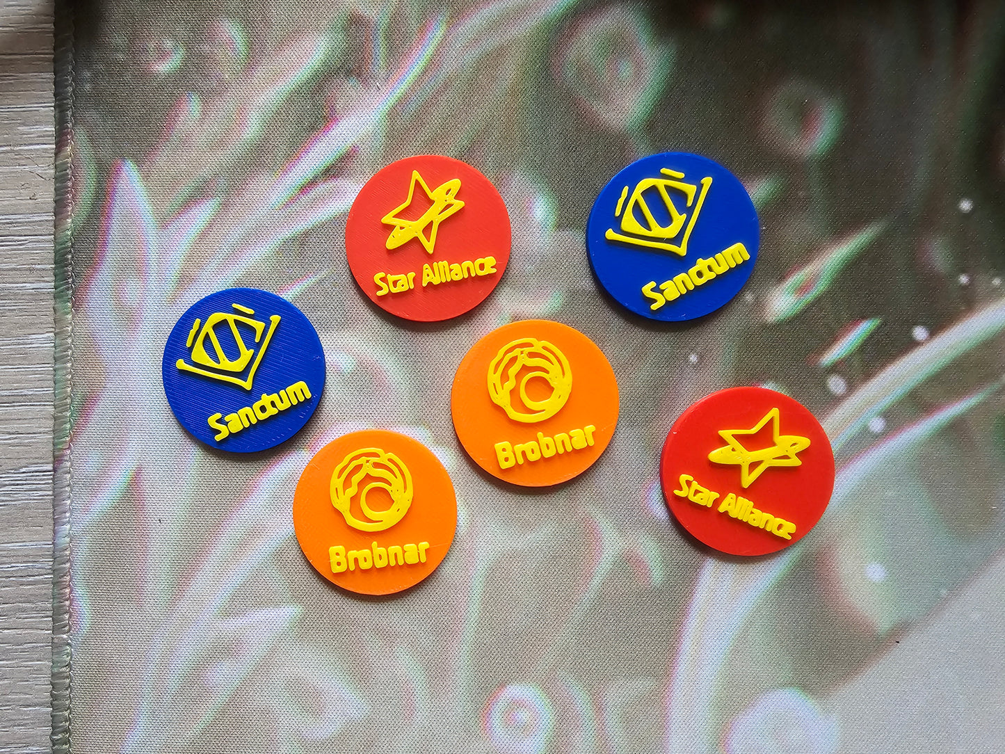 10* Custom Gaming Tokens / Markers – Personalised for Tabletop Games