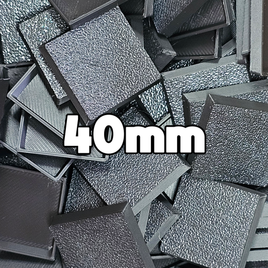 40mm x 40mm Square Wargaming Bases