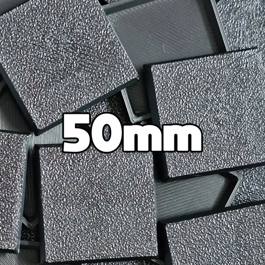 50mm x 50mm Square Wargaming Bases