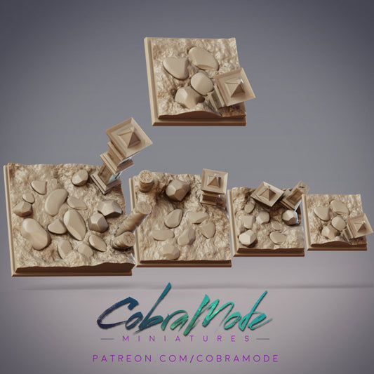 Dry Rock Square Bases