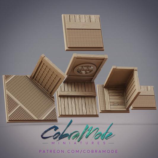 Japanese Interior Square Bases