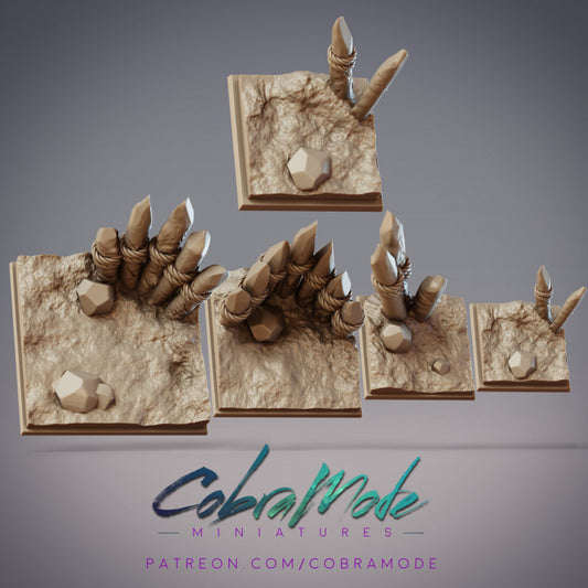 Palisade Wall Square Bases