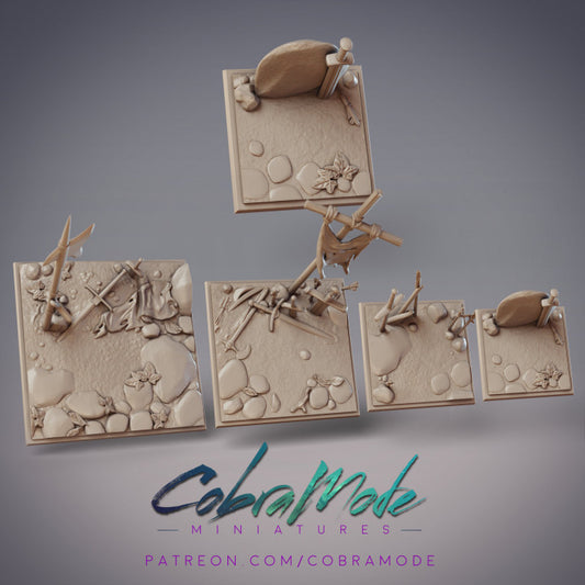 War Front Battleground Square Bases