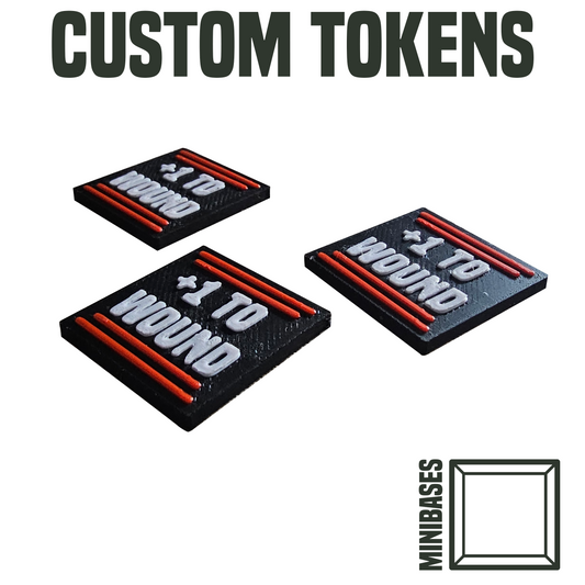 10* Custom Gaming Tokens / Markers – Personalised for Tabletop Games